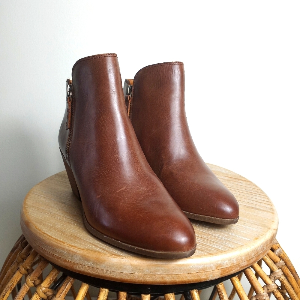 FRYE Judith leather double zip ankle boots - Picture 3 of 11